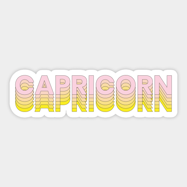 Capricorn Sticker by gnomeapple